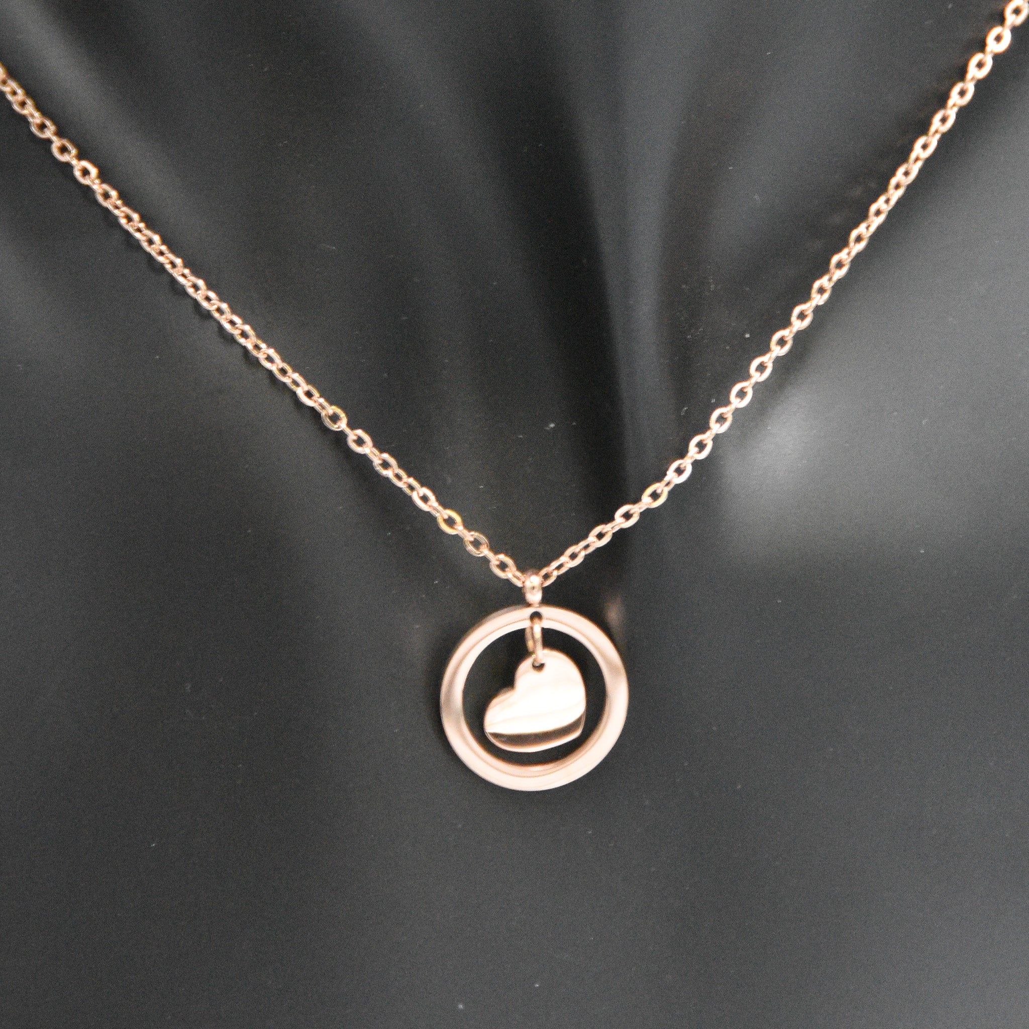 Rose Gold stainless steel personalised name necklace with custom engraving