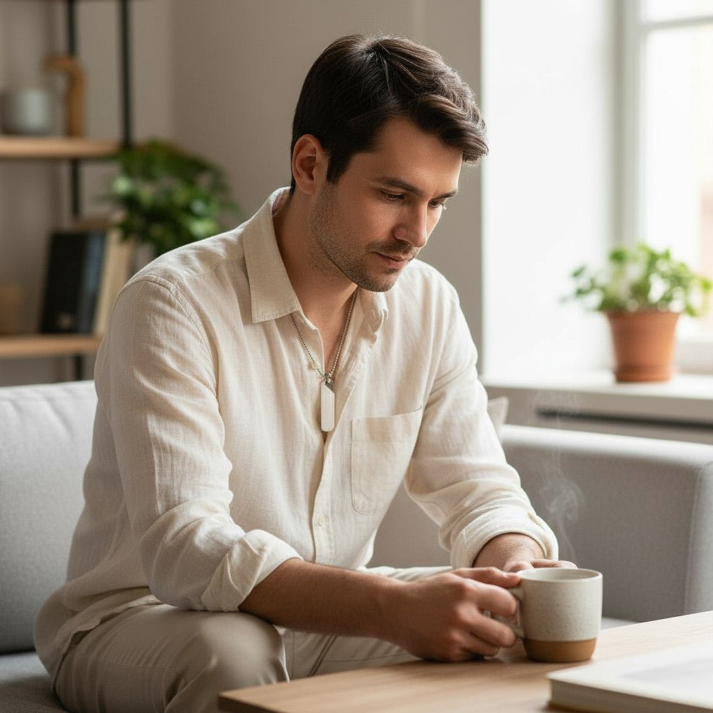 Silver stainless steel personalised name necklace with custom engraving