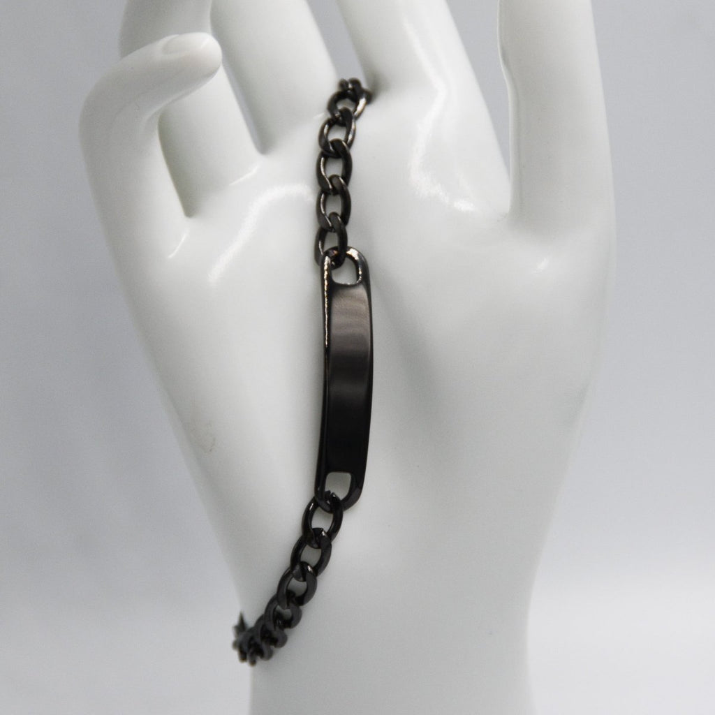 Forge Bracelet - Personalised Engraved Mens Bracelet - White Crow