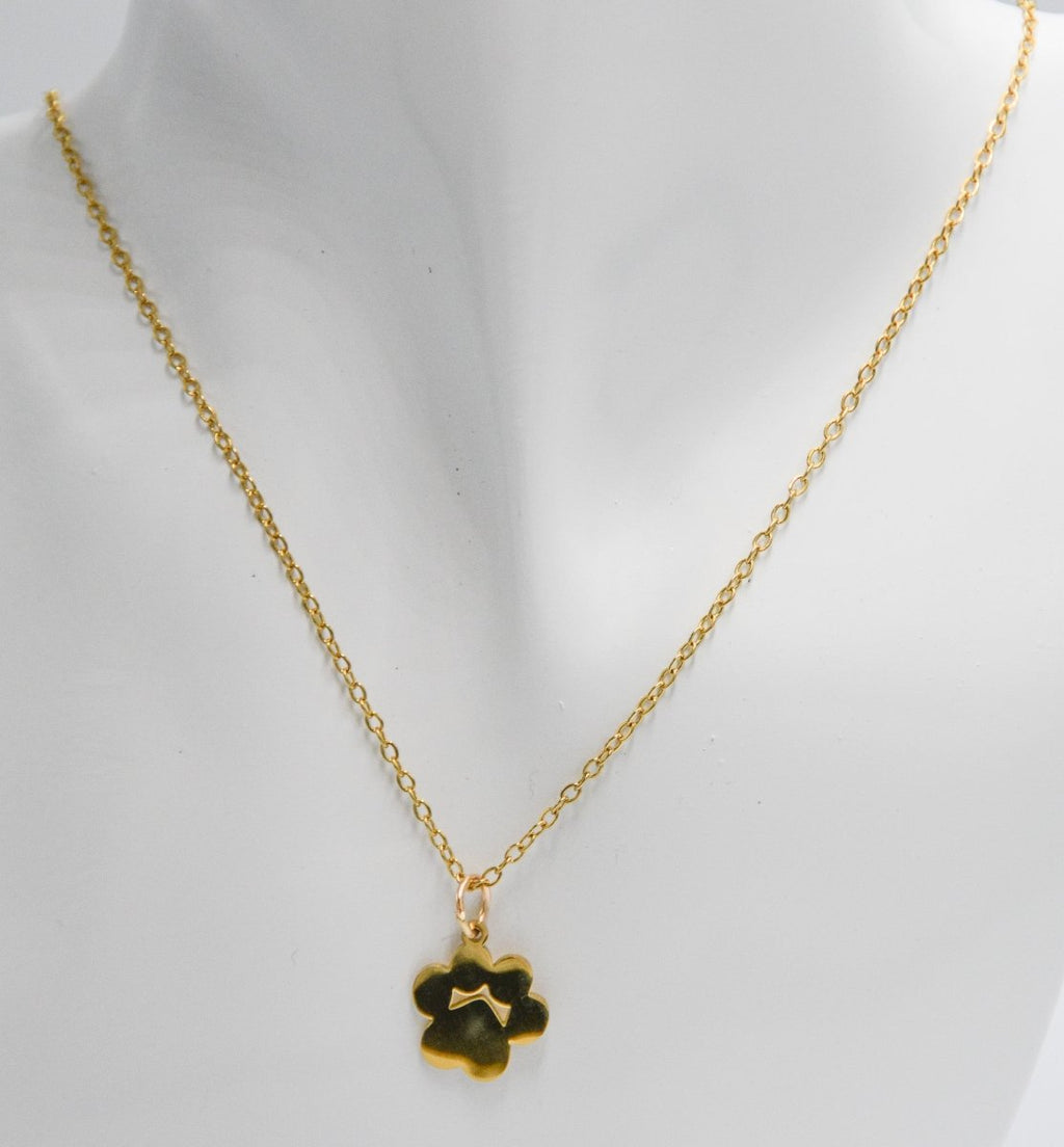 Gold stainless steel personalised name necklace with custom engraving