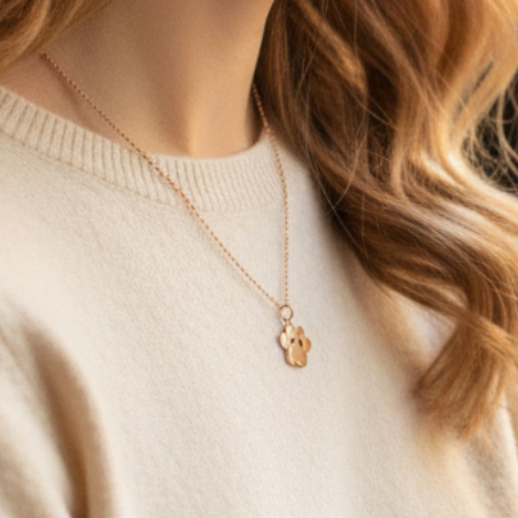 Gold stainless steel personalised name necklace with custom engraving