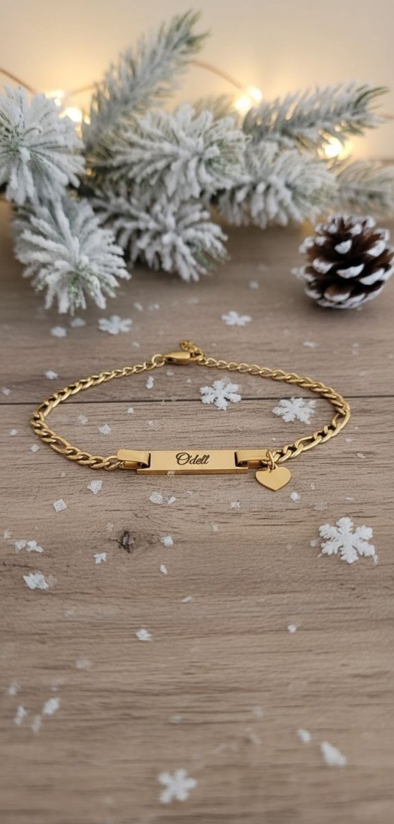 Mini Unity Bracelet - Gold Children's Star Charm Bracelet - White Crow