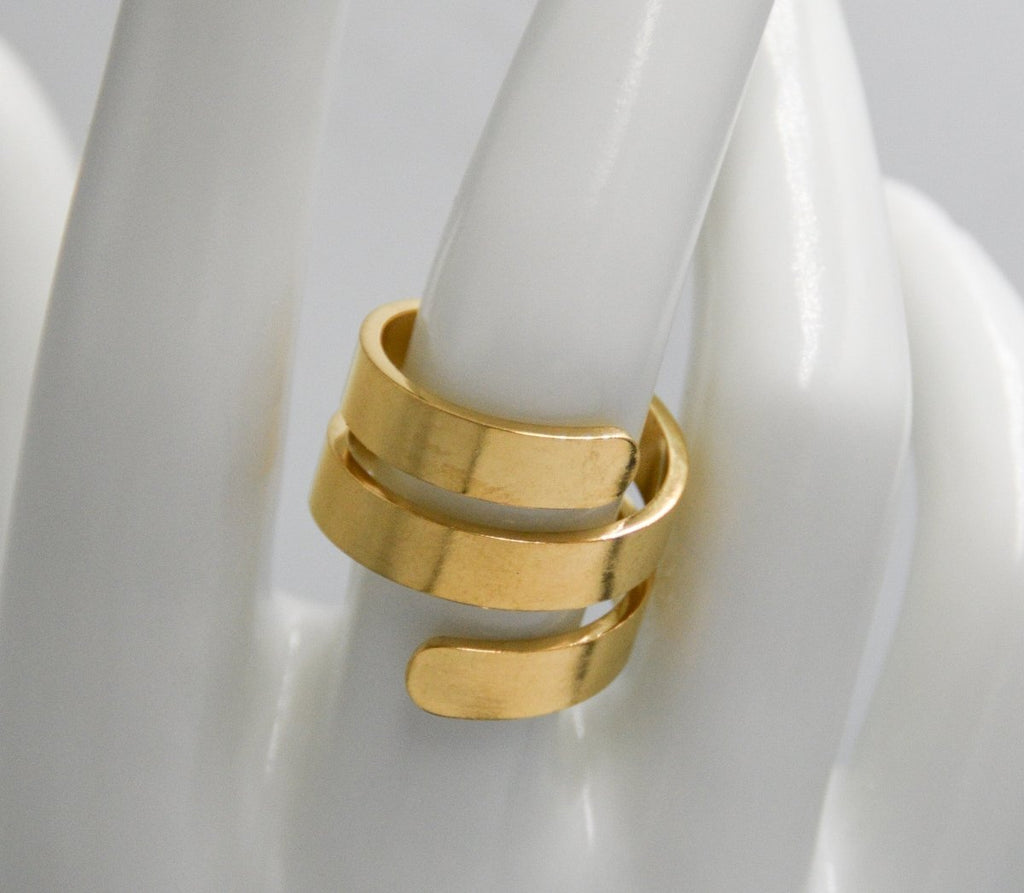 Trinity Ring - Personalised Engraved Stainless Steel Ring - White Crow